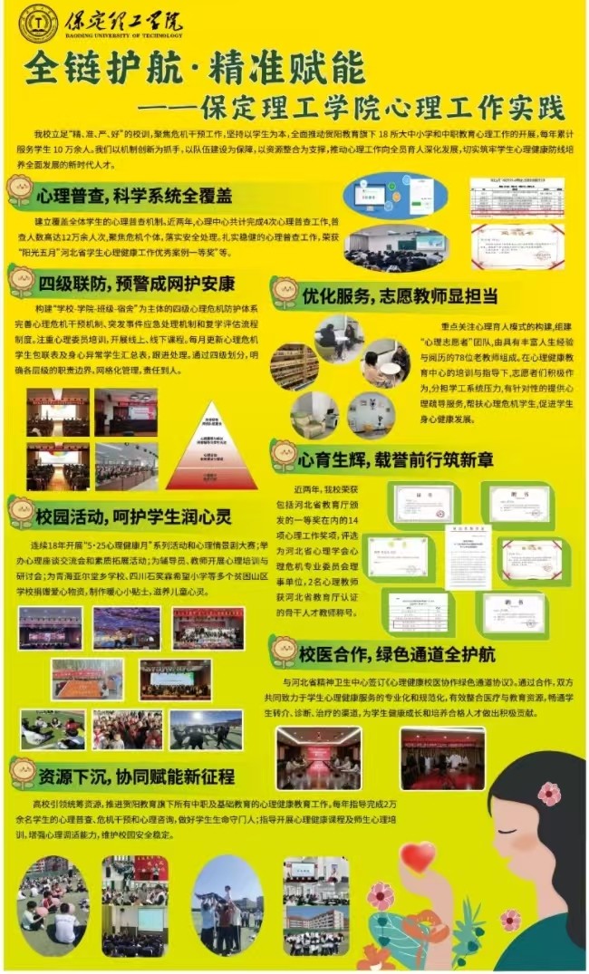 保定理工學(xué)院遴選為全國(guó)學(xué)生心理健康宣傳教育月主題推進(jìn)活動(dòng)暨河北省學(xué)生心理健康宣傳教月啟動(dòng)儀式展示學(xué)校